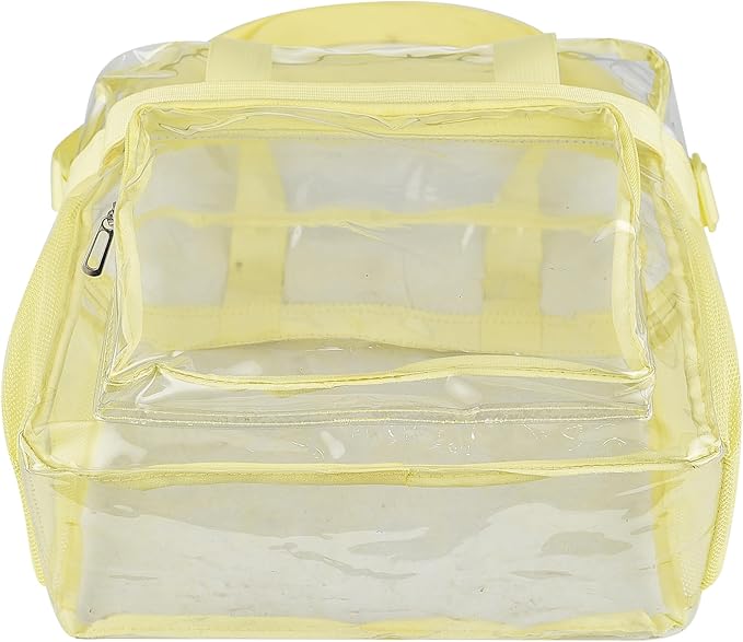 USPECLARE Clear Tote Stadium Approved, Security Travel & Gym Clear Bag for Work Sports Games Concerts