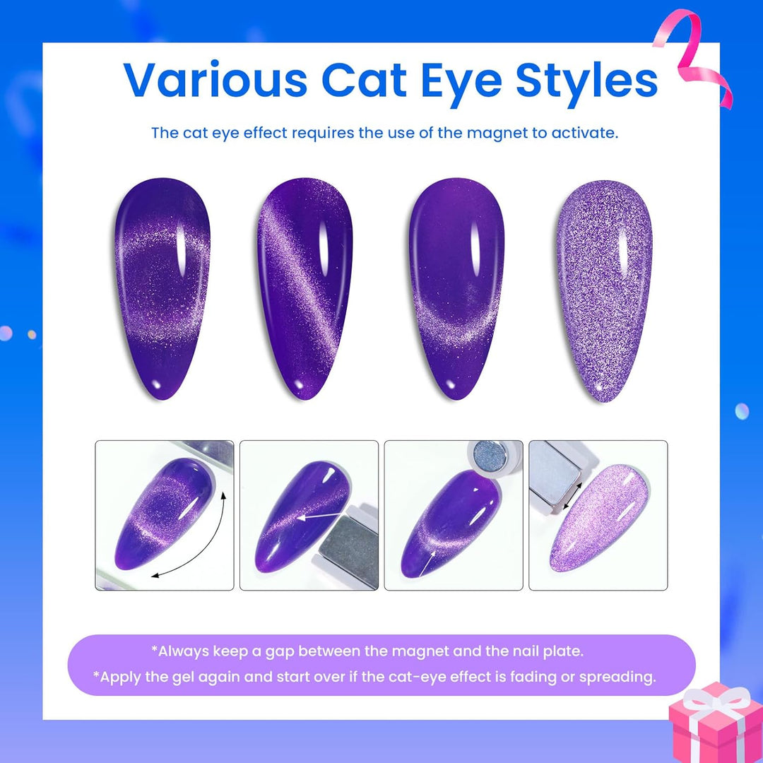 Beetles 23-Pc Glitter Gel Nail Polish Set | Brown, Pink, Blue, Green | UV Soak Off