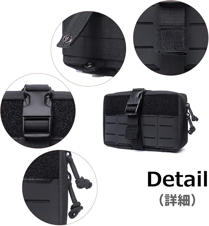 Azarxis Equipment Multi-Purpose Tactical EDC Admin MOLLE Pouch Utility Tools Bag Organizer Military Waist Belt Modular Attachment