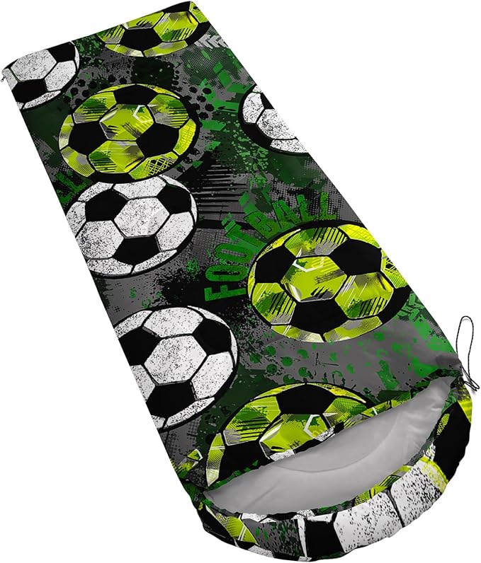 AILONEN Cartoon Fox Camping Sleeping Bag for Boys Girls Adults,Lightweight & Waterproof,3 Season Warm & Cold Weather,Portable,Kawaii Fox Printed Sleeping Bag,Traveling,Camping,Hiking