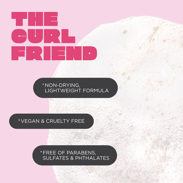 Cake Beauty Gel-to-Foam Styler, The Curl Friend – Volumizing & High Hold Gel to Foam - Flake Free Frizz Control - Infused with Coconut Oil & Shea Butter - For Curly Hair- 6.8 fl oz./ 200 mL