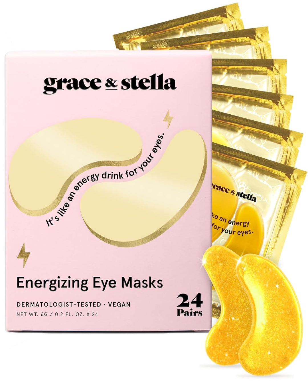Under Eye Mask | Reduce Dark Circles & Puffiness | Vegan Gel Patches for Women