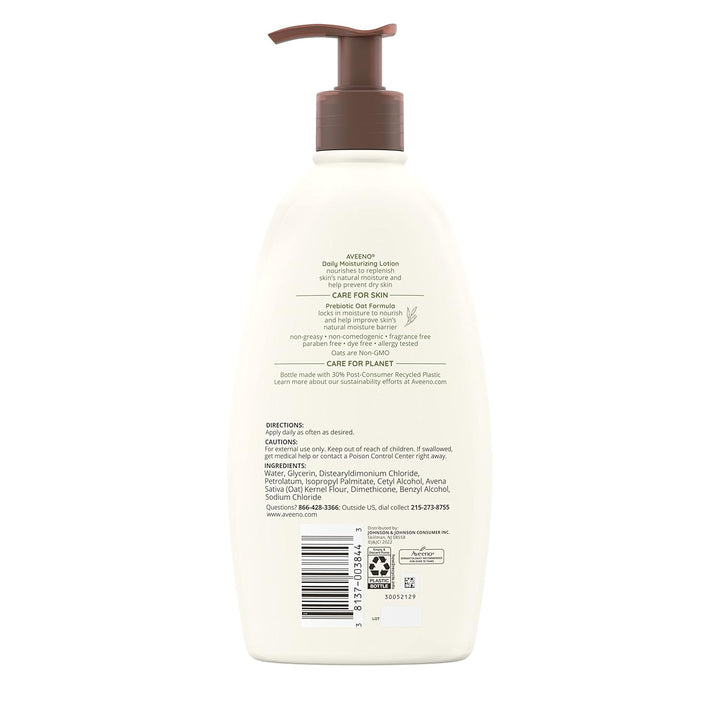 Aveeno Daily Moisturizing Lotion | 18 Oz Pump | Hydrating & Nourishing