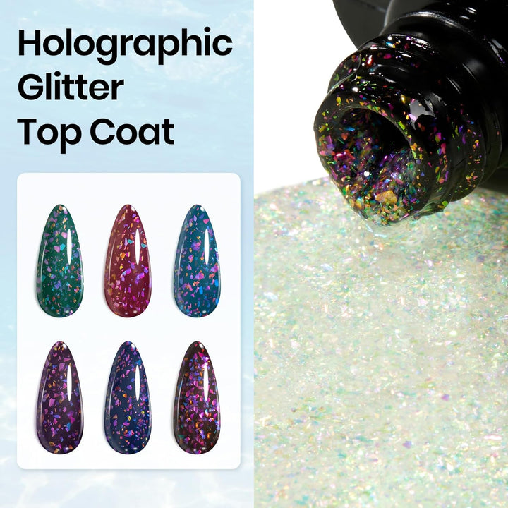 Beetles 23-Pc Glitter Gel Nail Polish Set | Brown, Pink, Blue, Green | UV Soak Off