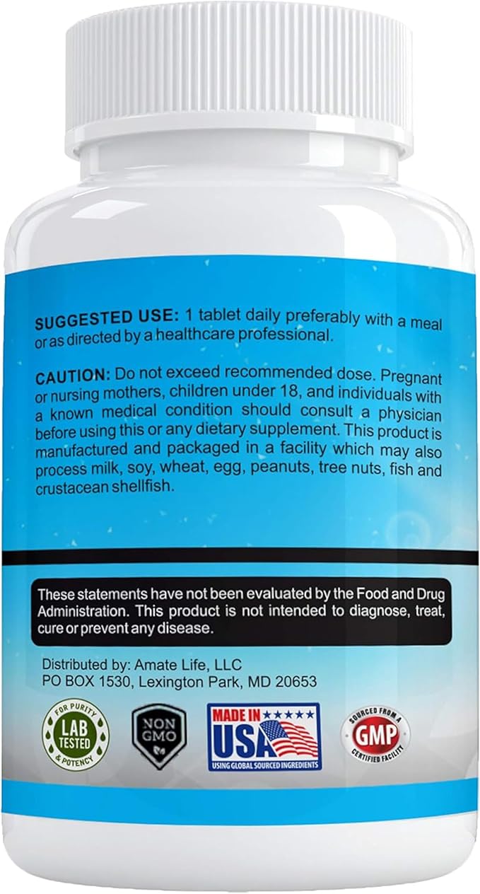 Aamatec Life Zinc Supplement 50 mg - Oxide/Citrate for Immune Support and Metabolism Support - Vegan Zinc 50mg Supports Heart and Eye Health - 100 Tables for Men and Women