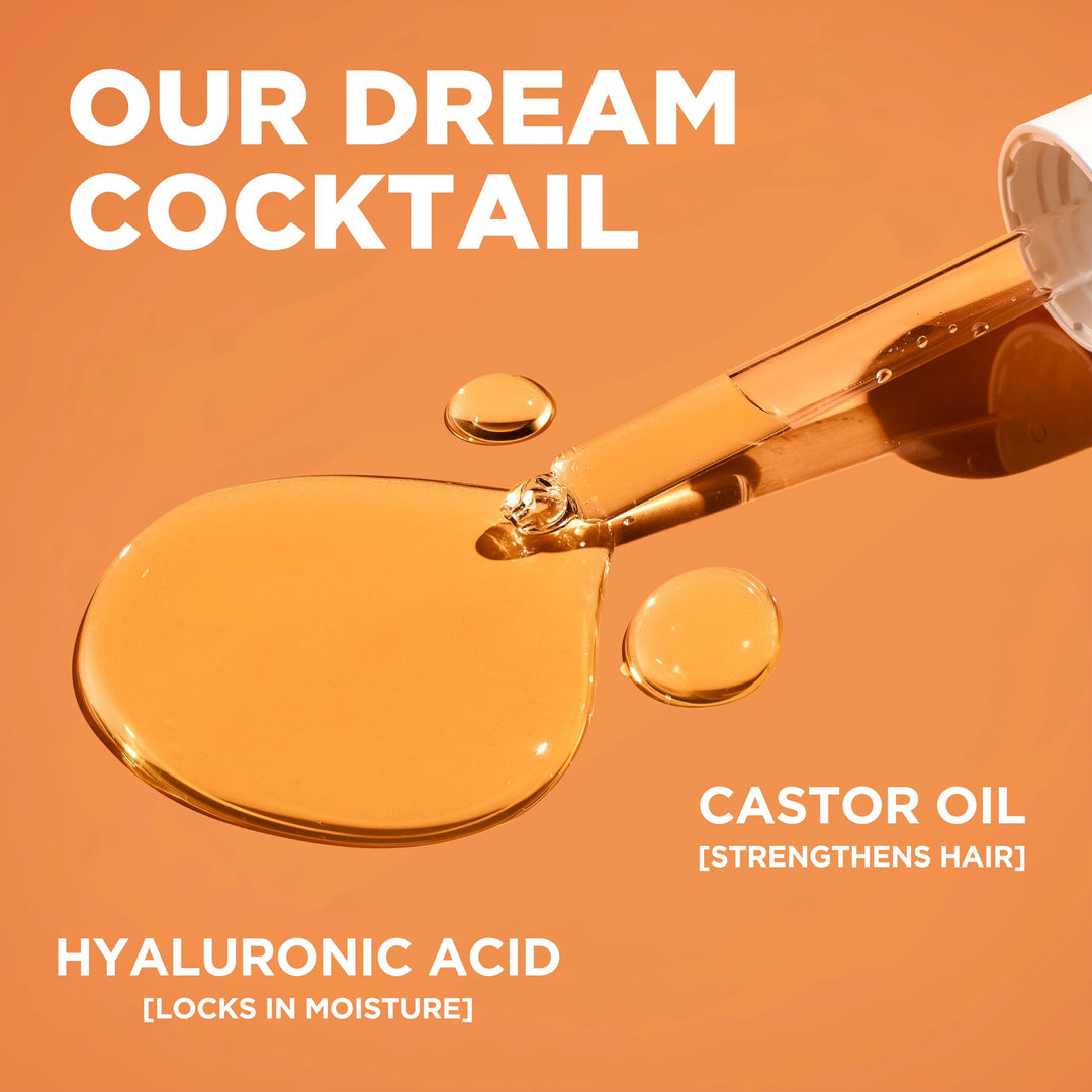 L'Oreal Paris Elvive Dream Lengths Curls Non-Stop Dreamy Curls leave-in conditioner, Paraben-Free with Hyaluronic Acid and Castor Oil. Best for wavy hair to coily hair, 10.2 fl oz