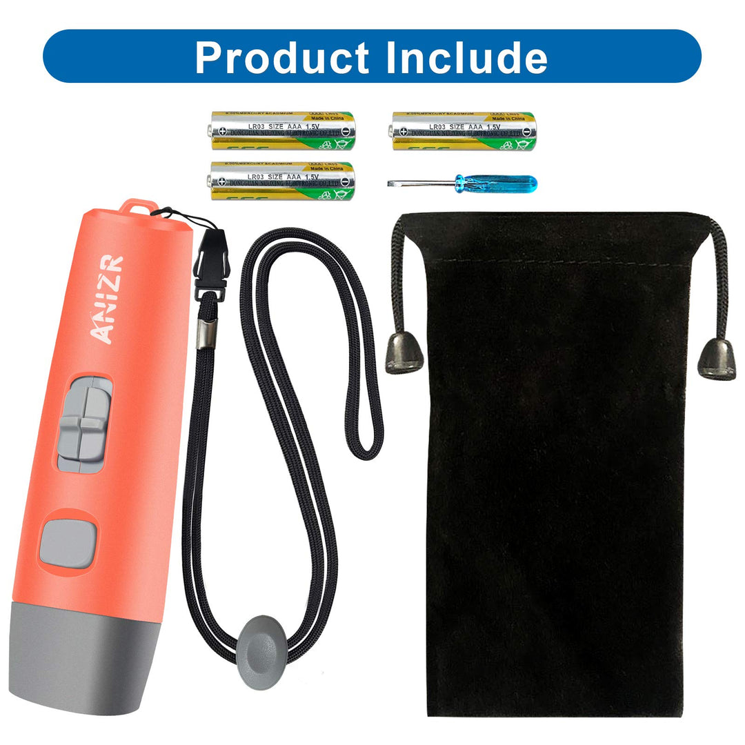 ANIZR Electronic Whistles with Lanyard,Adjustable 3 Tone & 3 High Volume Hand Emergency Whistle Basketball Referee Whistle for Coach,Teacher,Police,Outdoor Camping Boating Hiking,Red (with Battery)