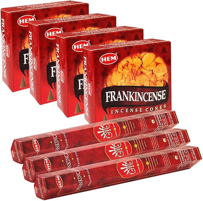 Frankincense Incense Sticks and Cone Incense Holder Variety Pack Bundle insence insense insienso