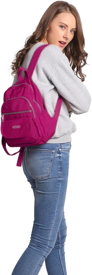 AOTIAN Mini Nylon Women Backpacks Casual Lightweight Small Daypack for Girls