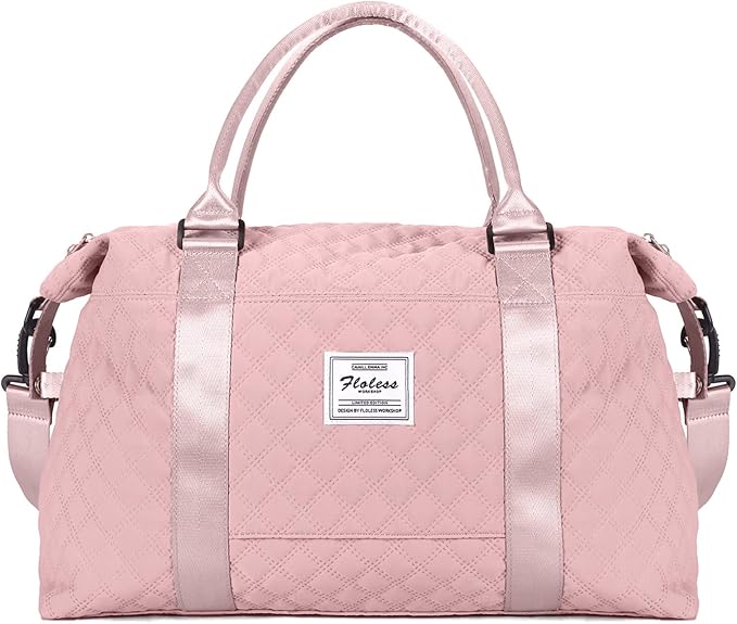 Travel Duffel Bag,Sports Tote Gym Bag,Shoulder Weekender Overnight Bag for Women