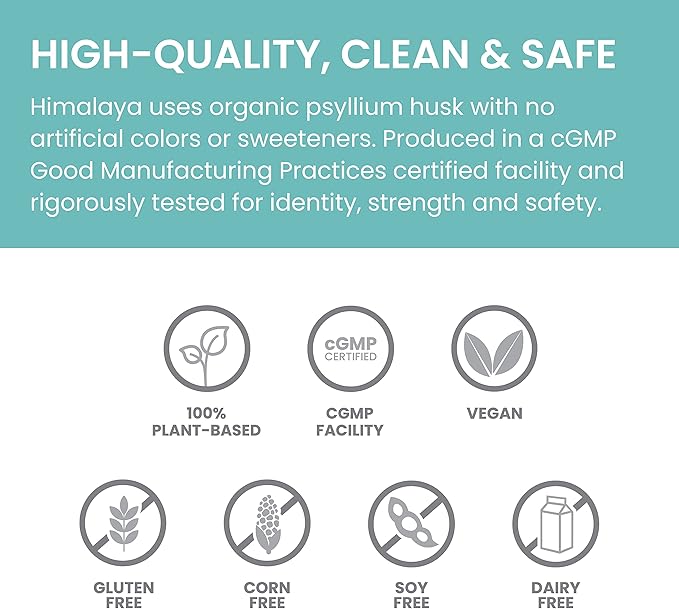 Himalaya Orange Psyllium Husk Powder, Daily Fiber Supplement for Regularity & Digestive Support, Sugar Free, Gluten Free, Vegan, No Artificial Colors, Easy-to-Mix,12 oz (340 g)