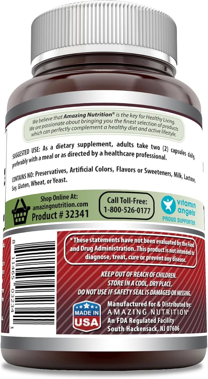 Amazing Formulas Tart Cherry Supplement | 2000 Mg Per Serving | Capsules Supplement | Non-GMO | Gluten Free | Made in USA (1 Pack, 250 Count)