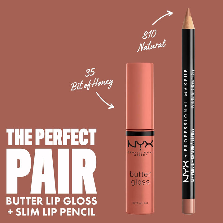 NYX Butter Gloss | Non-Sticky Peach Nude Lip Gloss for All Skin Tones