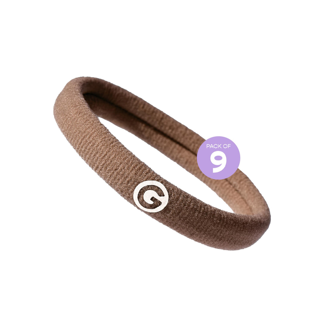 GIMME Bands Any Fit Hair Ties | No Break Microfiber Hair Elastics | A Firm Yet Gentle All Day Hold with No Snagging, Dents, or Breakage | Blondie