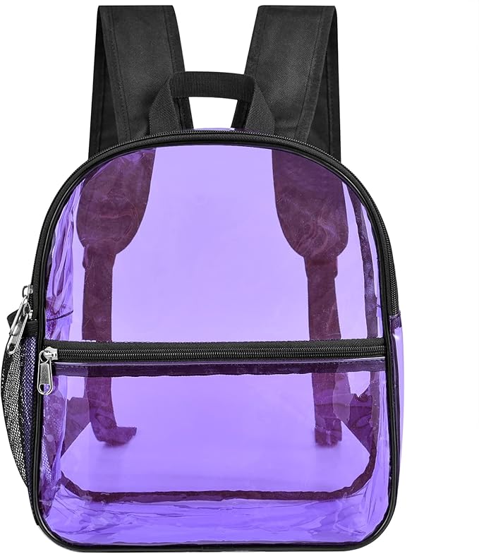 USPECLARE Clear Backpack for Stadium Approved 12×6×12, Water proof Clear Bag for Stadium Events and Concert Work Sport Event