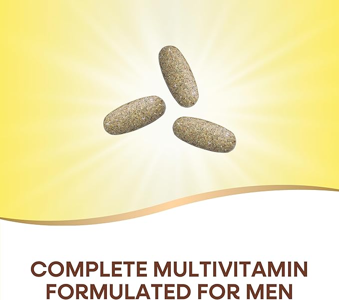 Nature’s Way Alive! Men’s Max3 Potency Multivitamin, Supports Energy Metabolism*, Heart & Muscle Function*, with Methylated B12 and Folate, Gluten-Free, 90 Tablets