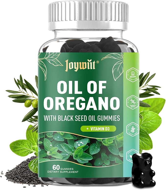 Oregano Oil Gummies & Vitamin B2 Gummies 400mg Bundle Pack | Strength Carvacrol & Thymoquinon | Vitamin B2 as Riboflavin