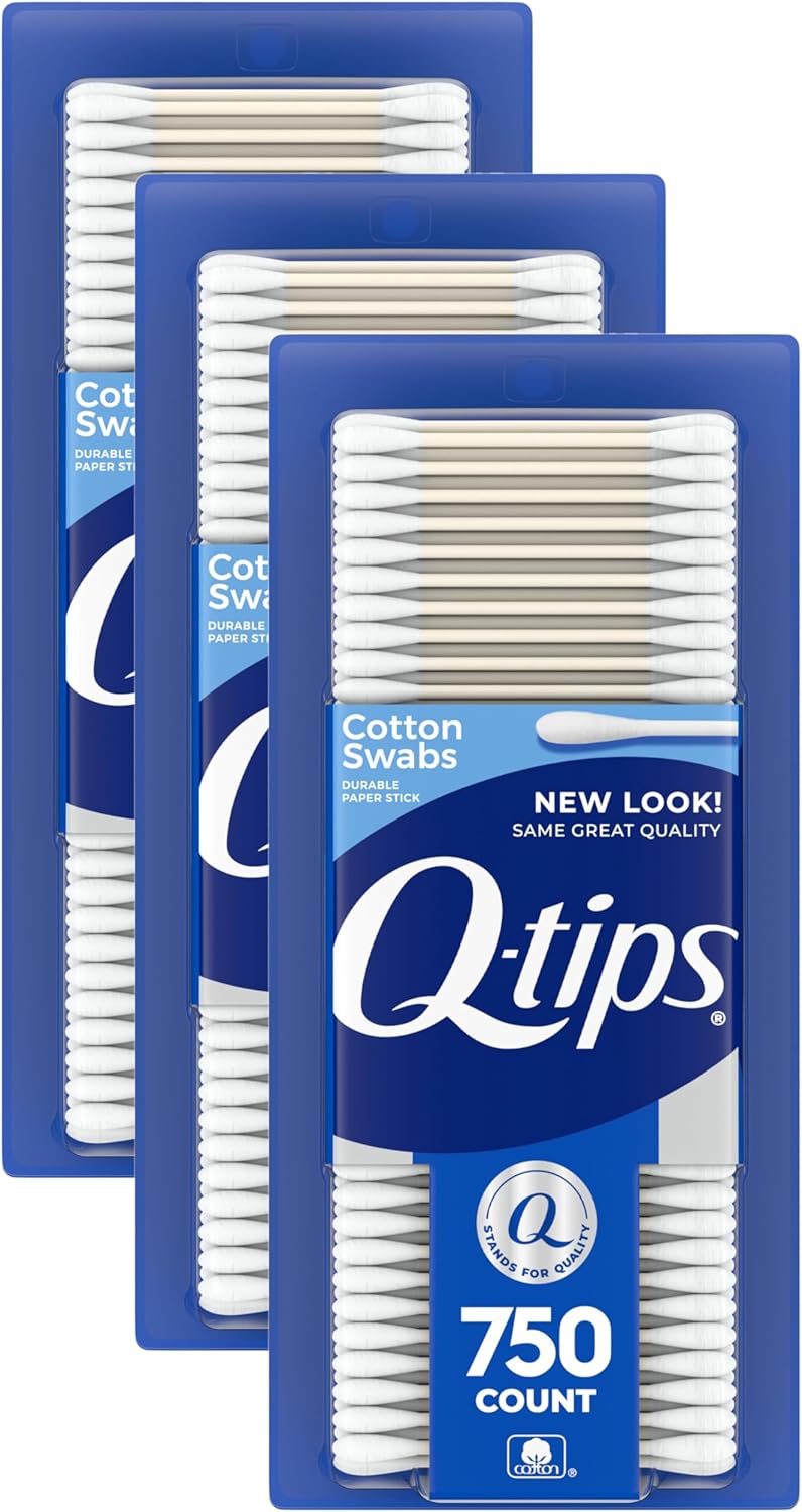Q-Tips Cotton Swabs | 100% Cotton | Hygiene & Beauty Care | 750 Count