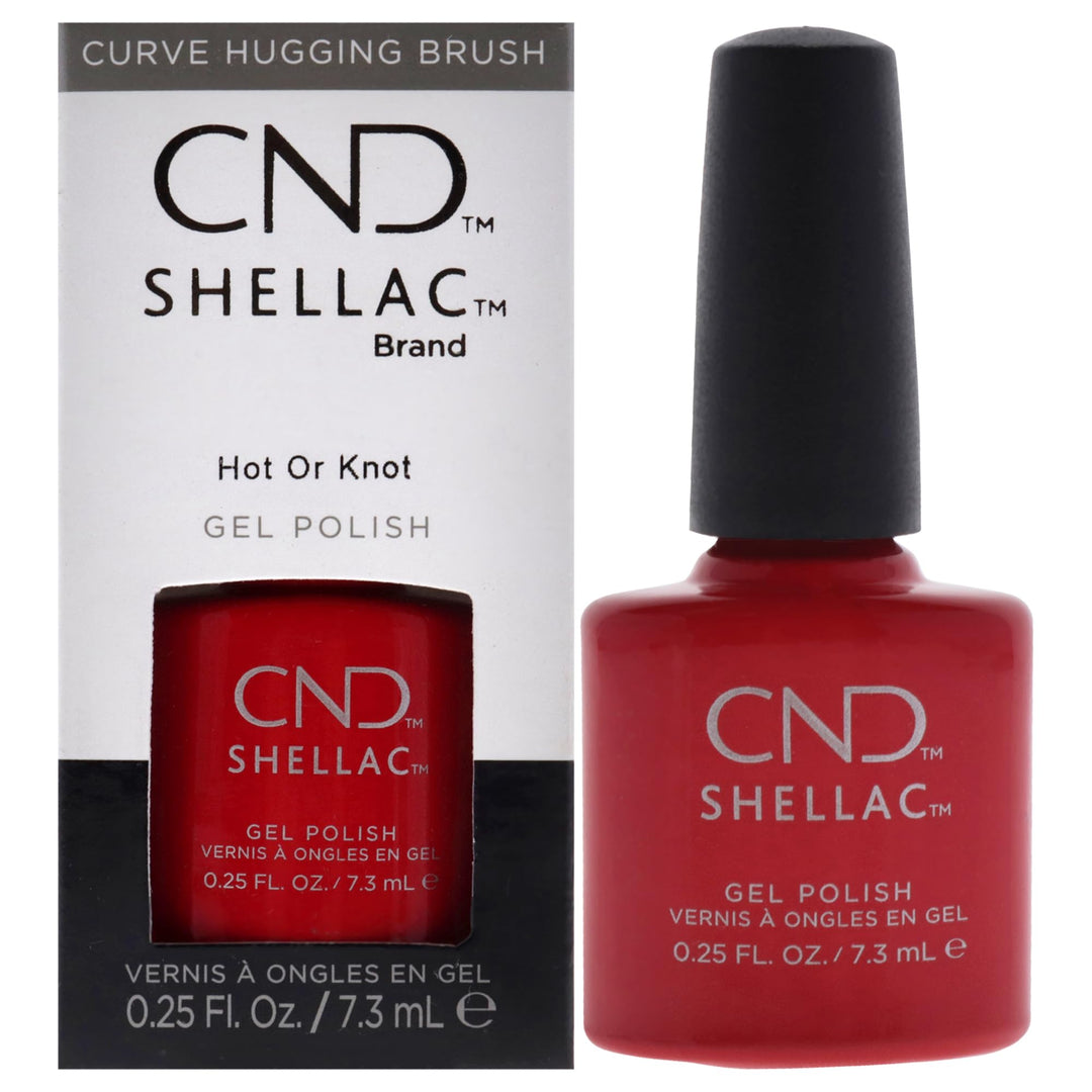 CND Shellac Gel Nail Polish, Long-lasting NailPaint Color with Curve-hugging Brush, Red/Burgundy Polish, 0.25 fl oz