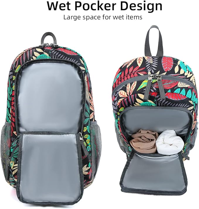 35L Lightweight Foldable Waterproof Packable Travel Small Hiking Backpack Daypack for men women