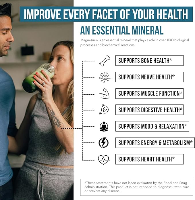 Liquid Magnesium | 8 oz - Ionic Magnesium Chloride, Highest & Fastest Absorption - Calm Mood, Sleep, Muscle Cramps & Spasms, Natural Laxative – Vegan, Glass Bottle (96 Servings)