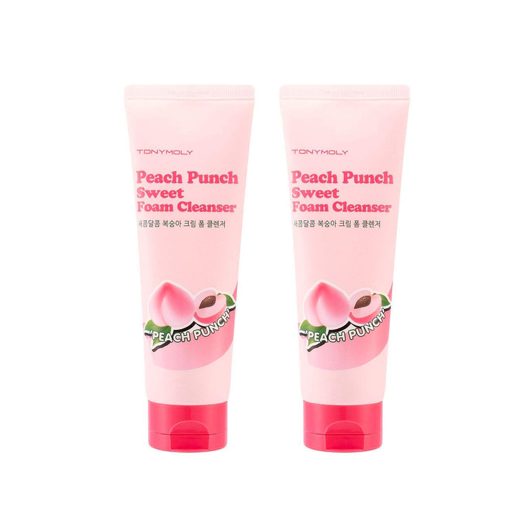Tonymoly Peach Punch Sweet Foam Cleanser, 2 Count