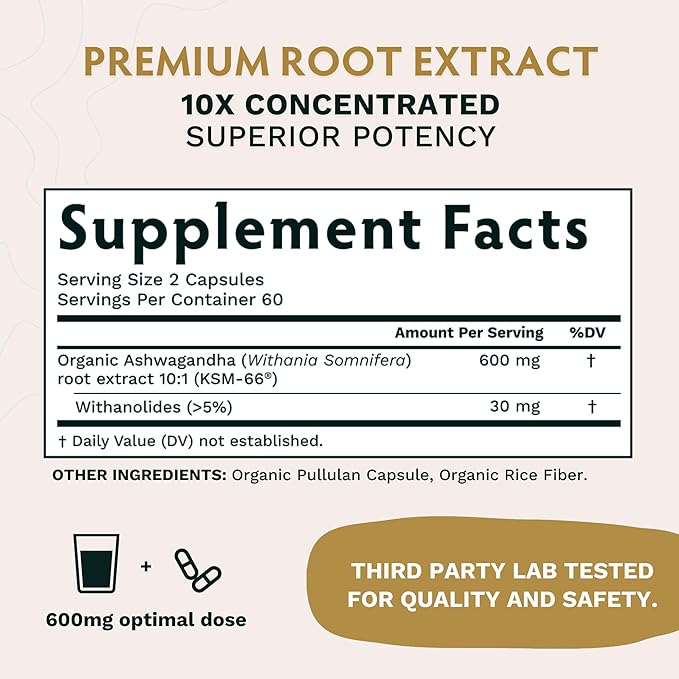 Warrior Trio - KSM-66 Ashwagandha - Moringa - Lions Mane