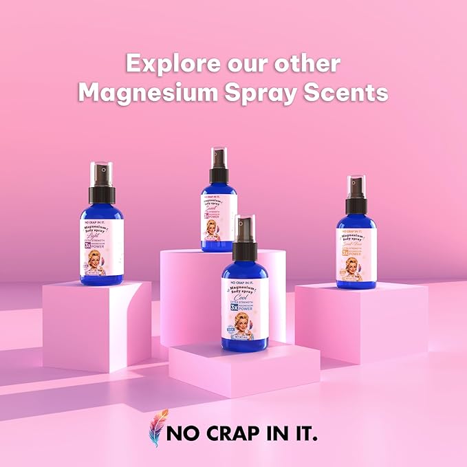 Magnesium Spray, Triple Action!- Spray Your Way to Wellness | Immediate Relief with Our Unique Magnesium Glycinate, Magnesium Citrate, Magnesium Chloride Blend Spray (Cool)