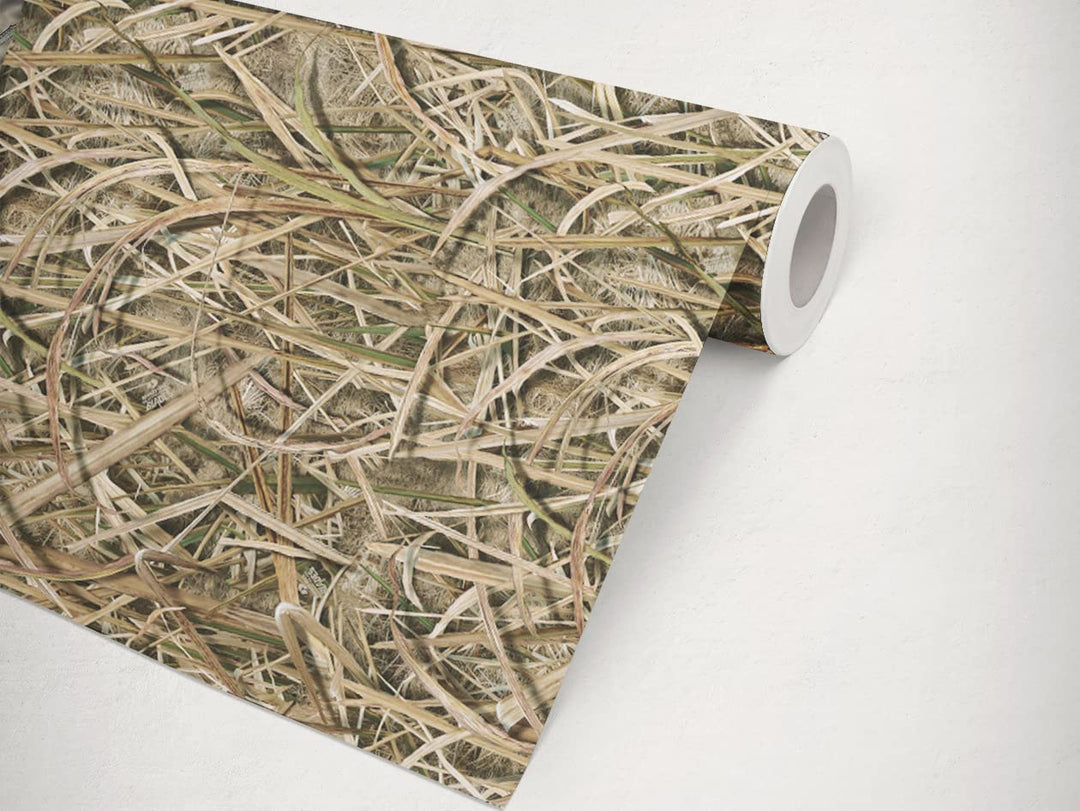 Mossy Oak Matte Camo Roll Hunting Patterns, Self-Adhesive Vinyl Wrap, DIY (24"x12", Shadow Grass Blades)