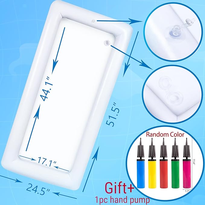 3PCS Inflatable Serving Bar Salad Ice Tray Food Drink Containers - BBQ Picnic Pool Party Supplies Buffet Luau Cooler,with a Drain Plug