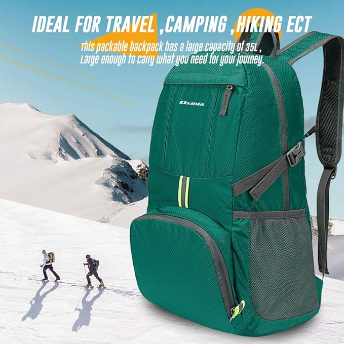 35L Lightweight Packable Backpack Waterproof Durable Hiking Travel Backpack Daypack