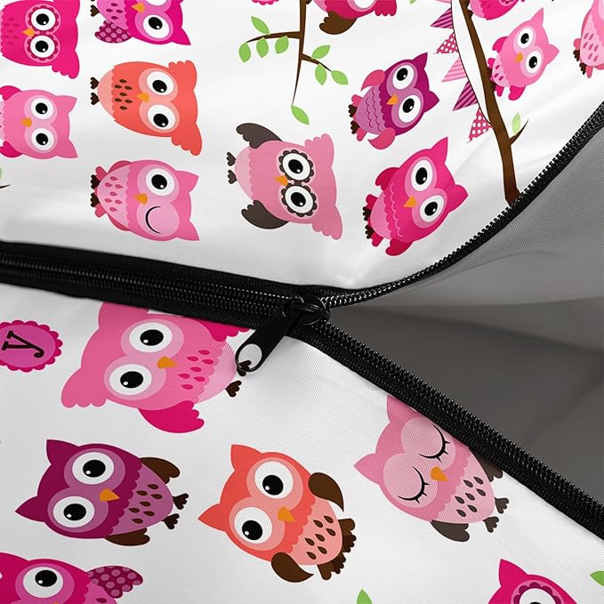 AILONEN Cartoon Fox Camping Sleeping Bag for Boys Girls Adults,Lightweight & Waterproof,3 Season Warm & Cold Weather,Portable,Kawaii Fox Printed Sleeping Bag,Traveling,Camping,Hiking