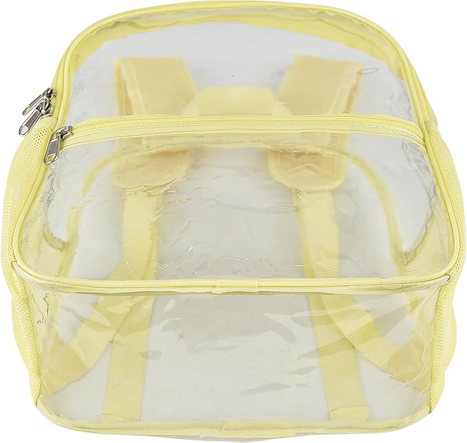 USPECLARE Clear Backpack for Stadium Approved 12×6×12, Water proof Clear Bag for Stadium Events and Concert Work Sport Event