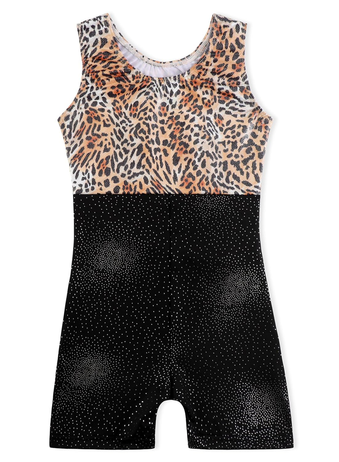 DAXIANG Gymnastics Leotards for Girls Tumbling Outfits for Girls Leopard 3-4Y