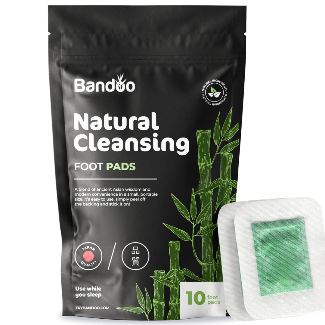 Bandoo Original Deep Cleansing Foot Pads | Rana Pads | Premium Natural Bamboo Foot Pads | Japanese Foot Pads | Cleanse, Moisturi