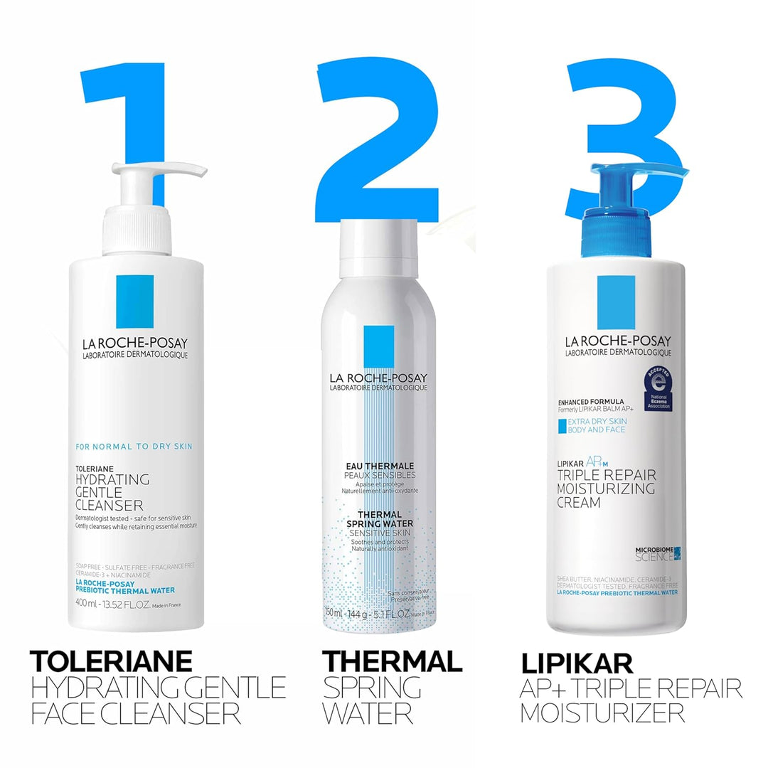 La Roche-Posay Lipikar AP+ Moisturizing Cream – Face & Body Lotion For Dry Skin | Shea Butter & Niacinamide