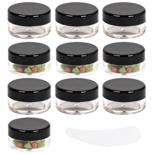 10PcsEmpty sample pots,10g/10ml cosmetic pots,sample pot with lid cosmetic pot,travel pots for cream,cosmetic containers small pots with lids,For Various Cosmetic Products, Samples,Eye Shadow Lip Balm
