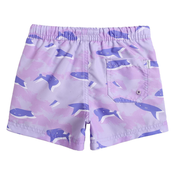 maamgic Boys Swim Trunks Toddler Swim Shorts Little Boys Bathing Suit Swimsuit Toddler Boy Swimwear Purple Shark 2T,Purple Shark,2 T