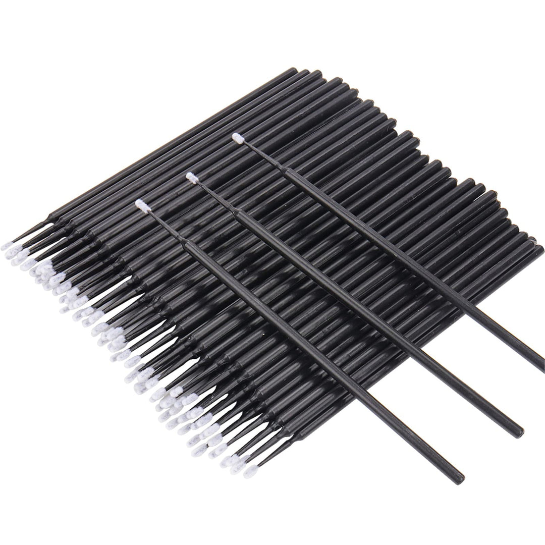 400 Pcs Micro Applicator Brushes Disposable Eyelash Extension Microswab Mascara Wands Brush For Lash Remover Brush Tools Black(H