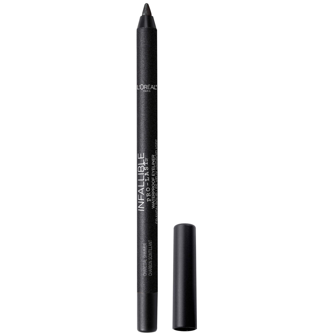 L'Oreal Paris Makeup Infallible Pro-Last Pencil Eyeliner, Waterproof and Smudge-Resistant, Glides on Easily to Create any Look, Black Shimmer, 0.042 oz.