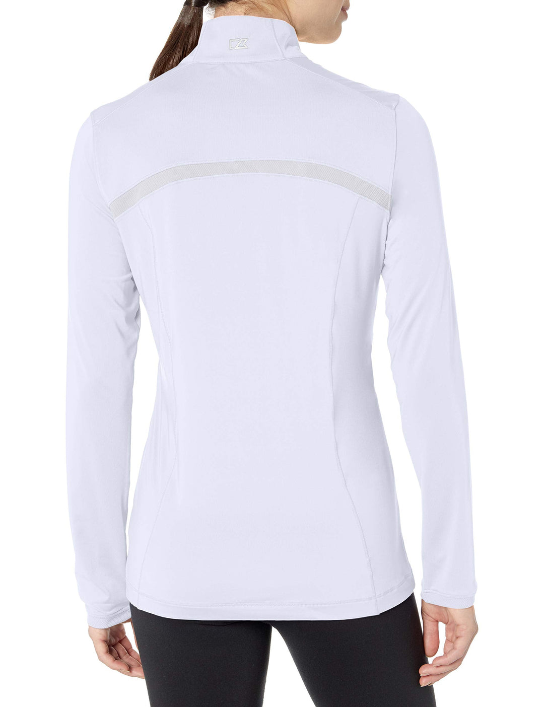 Cutter & Buck womens Cb Drytec 50+ Upf Williams Half-zip Shirt, White, Medium US