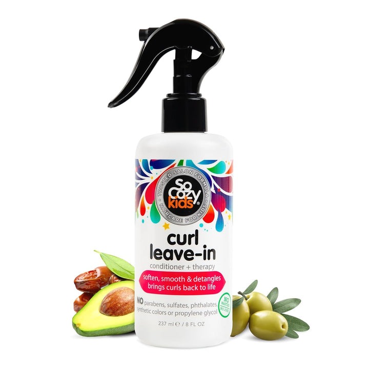 Cozy Leave-In Conditioner Spray | Paraben-Free Detangler for Kids' Curly Hair