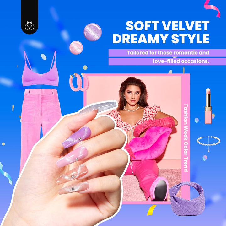 44-Piece Gel Nail Polish Kit | UV Light | 24 Colors | Base & Top Coats | Gifts for Women