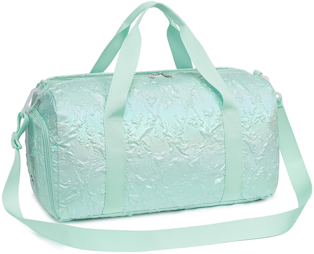 BLUBOON Duffle Bag Girls Kids Cute Gym Bag with Shoes Compartment & Wet Separation Waterproof Sports Overnight Travel Bag