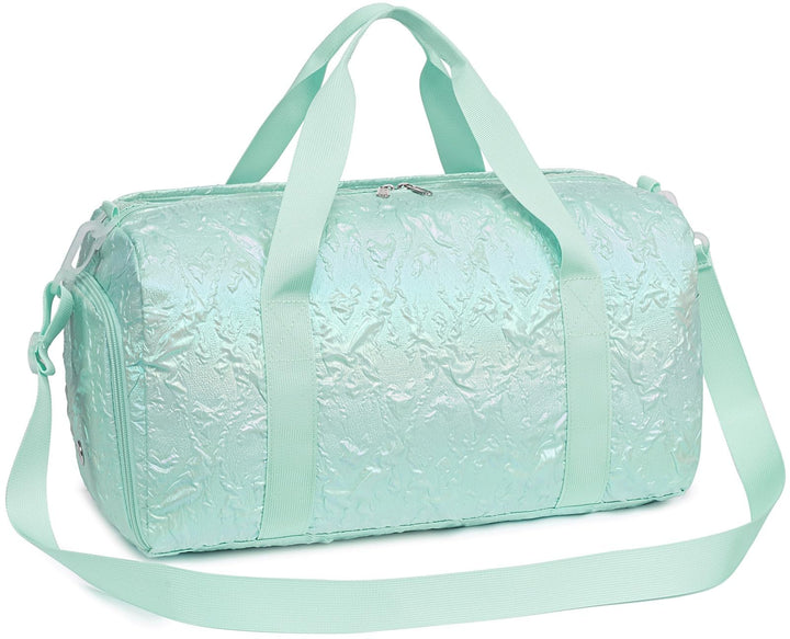 BLUBOON Duffle Bag Girls Kids Cute Gym Bag with Shoes Compartment & Wet Separation Waterproof Sports Overnight Travel Bag