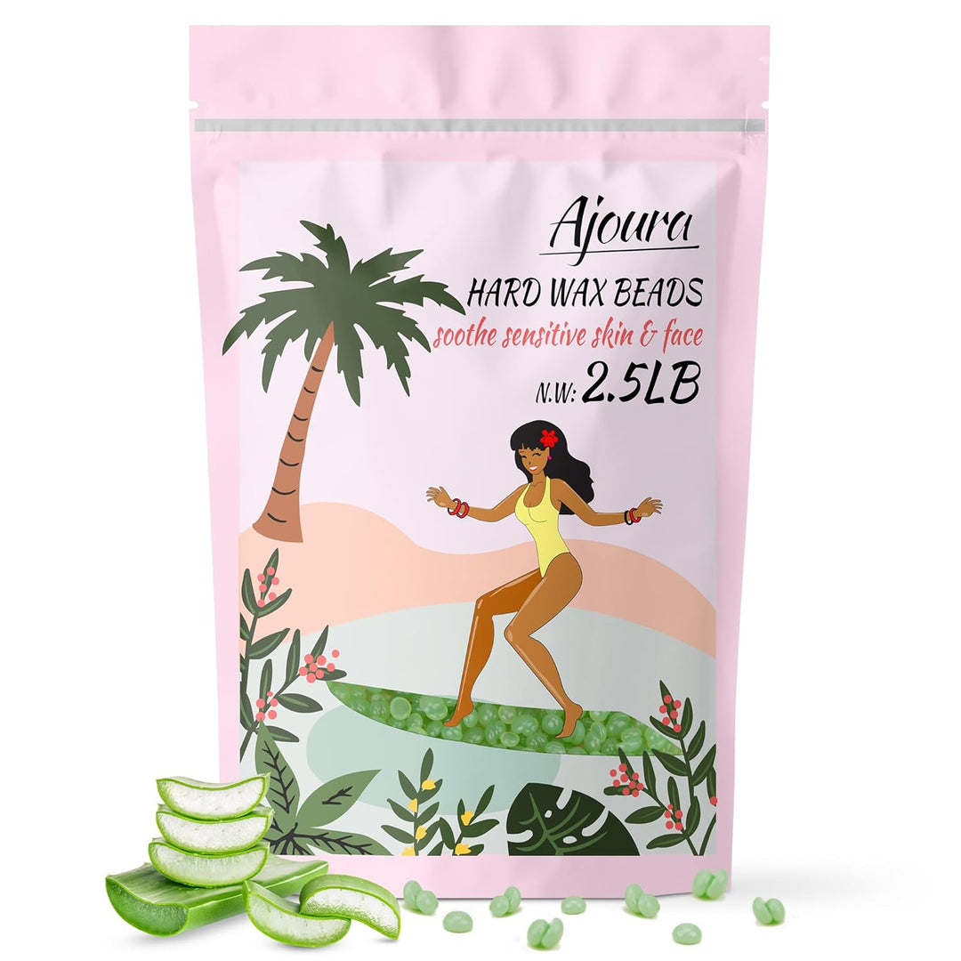 1Lb Ajoura Refill Wax Beans | Coarse Brazilian Wax for At-Home Hair Removal