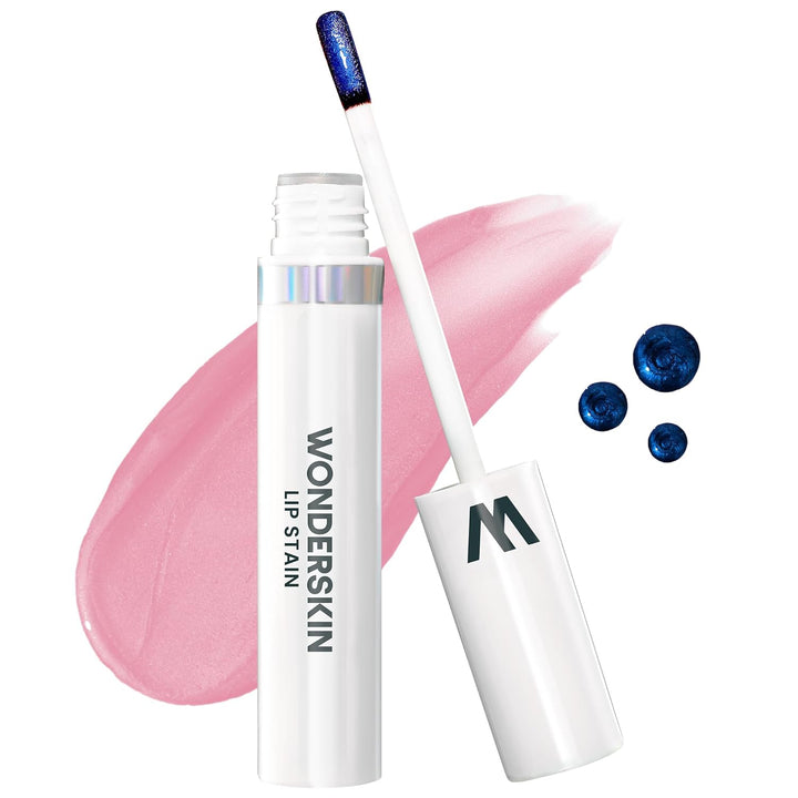 Wonderskin Wonder Blading Lip Stain Masque | Waterproof Pink Tint, Matte Finish