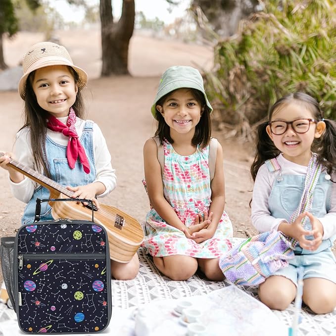 Lunch Box for Kids Boys Girls Men Women, Insulated Small Soft Cooler Lunch Bag Kit for School Work Picnic Travel - Reusable Portable lunchbox,Stars