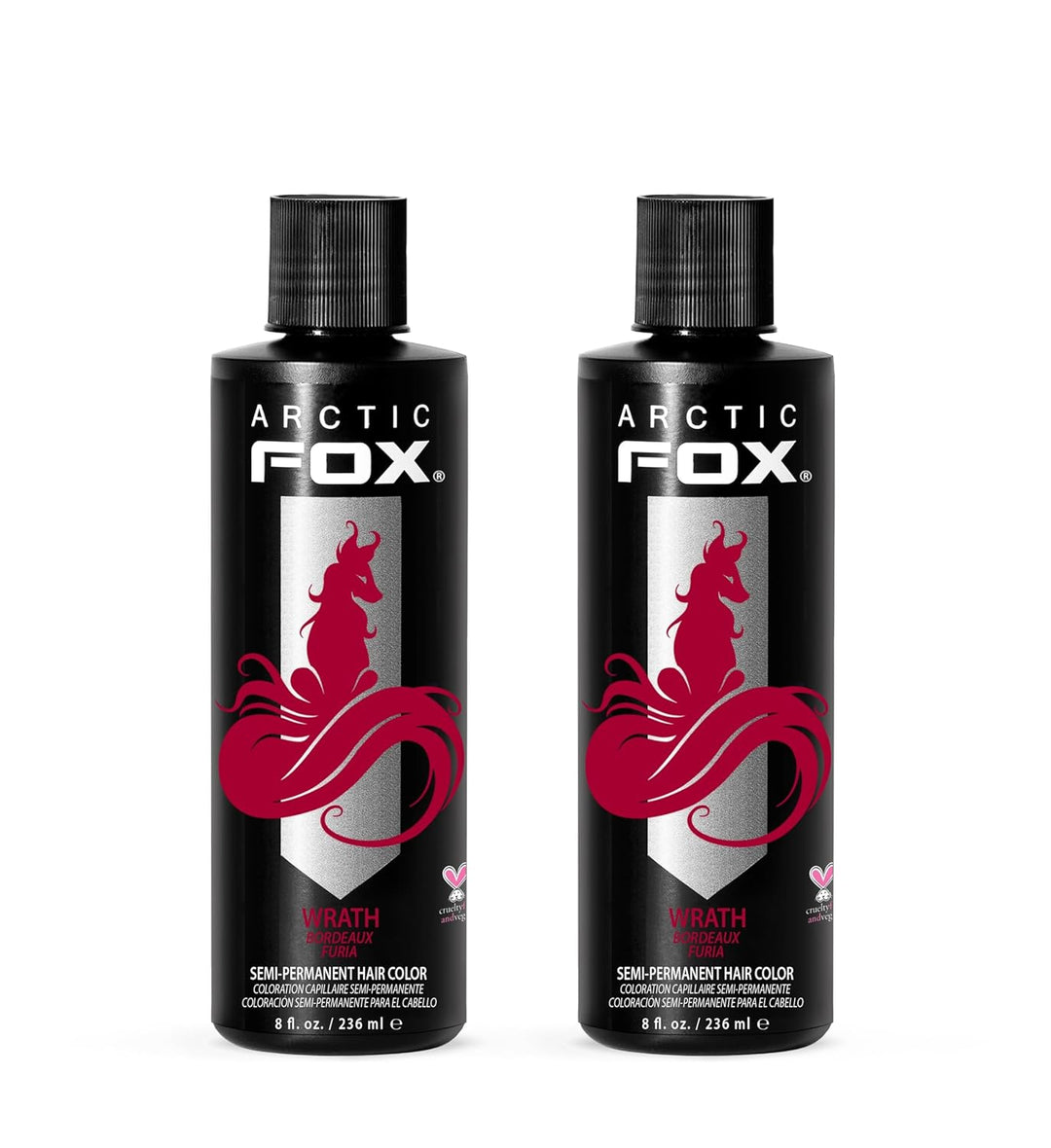 ARCTIC FOX Frose Vegan Semi-Permanent Hair Color Dye | 4 Fl Oz | Pack of 2