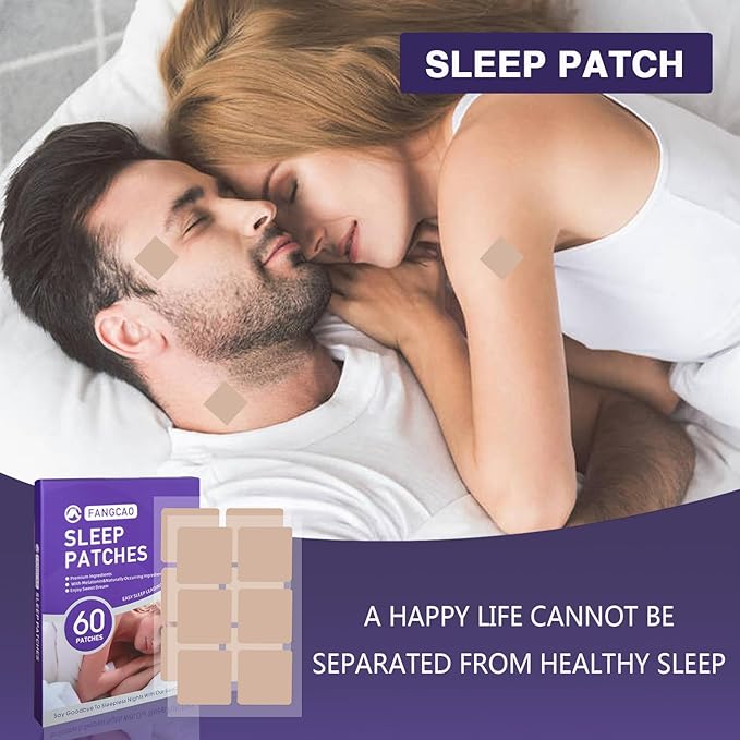 Sleep Patches, Sleep Patch for Adults, Premium Ingredients Upgraded 60 Patches Set, Easy to Apply and Comfortable